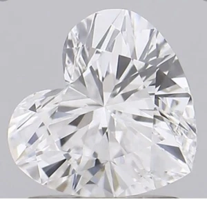IGI Certified Lab Grown CVD Diamond 1.00 CARAT HEART Color F Clarity VVS1 - Picture 1 of 11