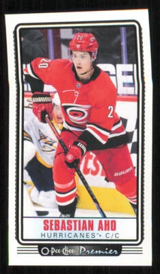 2021-22 O-Pee-Chee OPC Premier Tallboys #P11 Sebastian Aho - Image 1 of 2