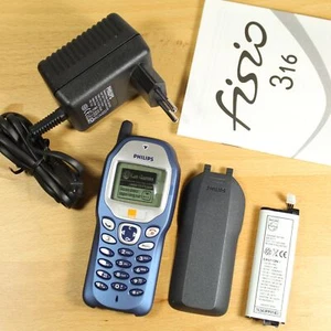 Rare Vintage Philips Fisio 316 Orange Phone International In Box Collectible - Picture 1 of 3