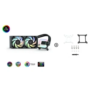 EKWB EK-280 AIO 280mm D-RGB CPU Cooler EK-Vardar High-Performance PMW 140mm Fan - Afbeelding 1 van 6