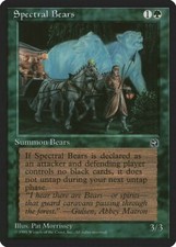 Spectral Bears x4  Homelands MtG  LP to NM