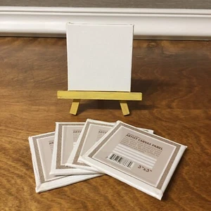 Leinwand Panel 3” x 3” Creative Mark 5 NEU versiegelt Mini Leinwand und 1 Staffelei Kunst - Bild 1 von 9