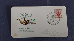 COVER AUSTRALIA XVI OLYMPIAD MELBOURNE 1956 CYCLING (F5815) - Picture 1 of 2