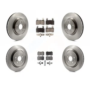 Front & Rear Ceramic Brake Pads & Rotors for 2011-2015 Chevrolet Camaro RWD - Picture 1 of 2