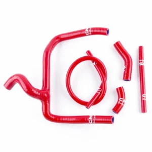 For 2002 2003 2004-2008 HONDA CR250 CR250R SILICONE COOLANT RADIATOR RED Y HOSE - Picture 1 of 11
