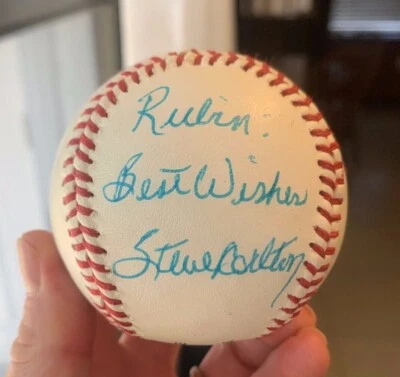 Steve Carlton Autographed Florida State League Ball Signed to Ruben W/ PSA COA - Image 1 of 4