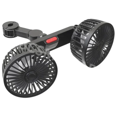 Auto Headrest Ventilation 3 Speed USB Fan 360° Air Cooling Fan For Car Seat Back - Image 1 of 4
