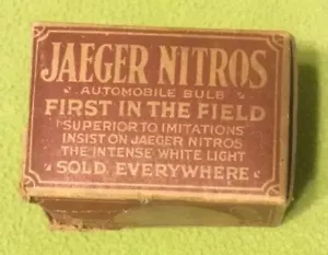 Vintage ~ Lightbulb ~ Automotive ~ JAEGER ~ Original Box, - Picture 1 of 12