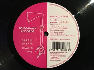 THE ALL STARS Wanna Get Funky? 12" 1993 NM vinyl Judge Jules Tomohawk Records 8 - Picture 1 of 3