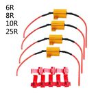 4pcsLED Car Light Resistance 25W 6/8/10/25Ω Load Resistors for Turn Signal Lamp