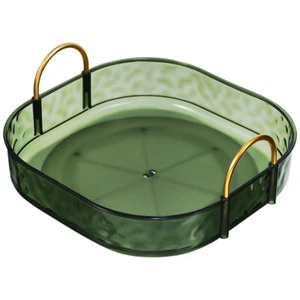 Makeup Organizer Tray Rotatable Storage Tray Vanity Tray Cosmetics Display Case - Picture 1 of 11
