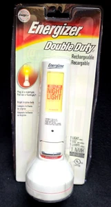 Linterna recargable Energizer 2002 de colección doble trabajo luz nocturna recargable nuevo de lote antiguo - Imagen 1 de 4