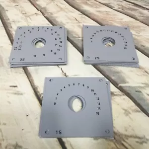 Anzeige Metallplatte für Stufenschalter Drehschalter z. Auswahl 1S 2S 3S S1-3 S4 - Bild 1 von 4