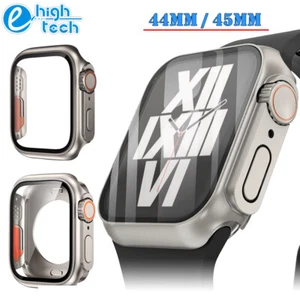 For Apple Watch Series 9 8 7 6 5 4 SE 44/45MM Full Case Screen Cover Like Ultra - Picture 1 of 17