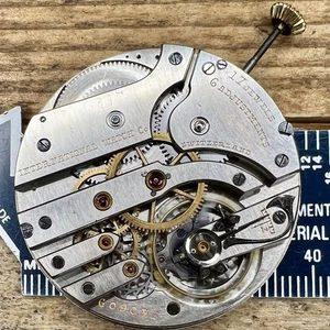 12s International Watch Co Pocket Watch Movement - 17 Jewels, 6 Adjustments, IWC - Picture 1 of 2