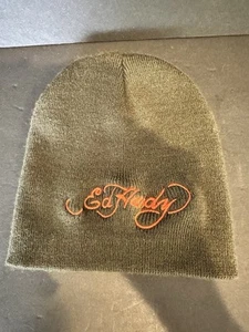 Beanie Ed Hardy Knit Unisex Hat Cap Green - Picture 1 of 3
