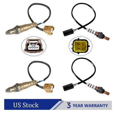 Sensor de oxigênio O2 4 peças up/downstream fabricante de equipamento original para 2011-2013 Infiniti G37 M37 3.7L V6 - Imagem 1 de 4