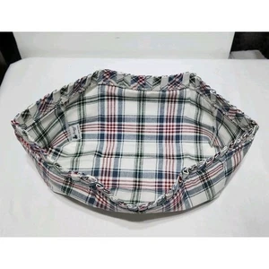 Longaberger Easter Basket Liner Market Day Plaid Multi Colored - Picture 1 of 5
