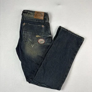 Affliction Jeans ACE Motor Club Distressed Blue Size 33. Premium Fit Jeans! Mens - Picture 1 of 13