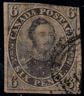 EAS_STAMPS EE. UU./CANADÁ #2 UF 3 MÁRGENES CON CERTIFICADO ESCASO Foto 1 de 2