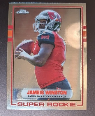 2015 Topps Chrome Super Rookie 1989 Jameis Winston RC 89-JW - Image 1 of 2