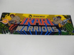 Letrero original de Ikari Warriors Tradewest Marquee Arcade 1986 - Imagen 1 de 6