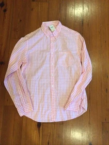 NWT J Crew Large  Button Down Pink Check Shirt - Picture 1 of 2