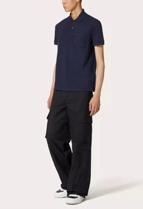 Valentino Authentic NWT MEN Polo In Piquet Cotton Rockstud 1290$ - Picture 1 of 5