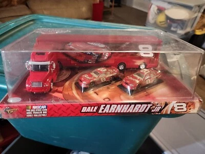 2007 Dale Earnhardt Jr BUDWEISER HAULER Tin Set Winners Circle 1:64 NASCAR 2 CAR - Image 1 of 4