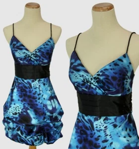 Nwt Roberta Royal Sleeveless size 7 Short Dress Formal prom $90 Animal Print - Picture 1 of 13