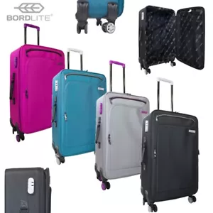 Bordlite Medium Lightweight Suitcase, 4x 360° Spinner Wheels, 25" Travel Luggage - Picture 1 of 36