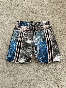 Boys Ideology Palm-Print Swim Trunks/Board Shorts Lined Size 5 EUC - Picture 1 of 3