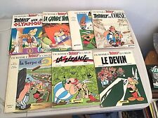 Lot of 7 Asterix  French Hardcover Comic Books  COPYRIGHT 1960's -1970's