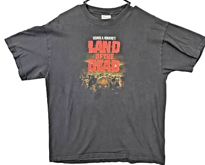 Vintage George Romero Land Of The Dead Mens Large Stay Scared Promo Zombie Tee - Image 1 of 4