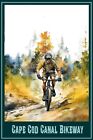 Affiche de voyage CapCode hors route vélo de sentier grande affiche de voyage 16 x 24 imprimés à vélo