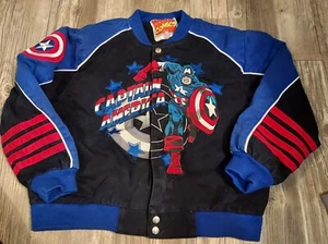 Vinatge 90s Nascar Captain America Bomber Jacket - Picture 1 of 3