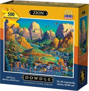 Dowdle Folk Art Zion National Park 500 Piece Jigsaw Puzzle 16 x 20" 888584 358.1 - Picture 1 of 2