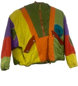 Vintage Nature Liberty Henri Charles HCC Geneva Jacket Size 42 Color Block Ski - Picture 1 of 15