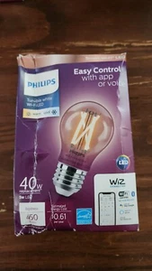 PHILIPS TUNABLE WHITE WIFI LED SMART 45W REPL 5W WiZ CONNECTED 5A15 APP CONTROL - Picture 1 of 4