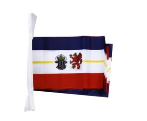 Fahnenkette Flaggenkette Girlande Deutschland Mecklenburg Vorpommern Fahnen Flag - Picture 1 of 1