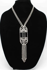 Nuevo Collar Destacado Cristal Estrás de Plata Lesli Dale #N2592 - Imagen 1 de 3