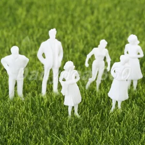 100pcs Unpainted Model Train People Figures For Railway Scene 1:150 Decoration - Picture 1 of 10