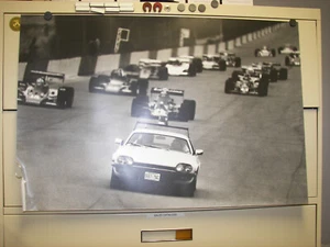 Jaguar XJS Pace Car Pocono Indy Car Race Print 36x24 - Picture 1 of 1