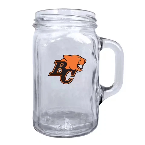 BC Lions CFL Football Team Mason Jar Mug, 16oz [Brand New] Cover