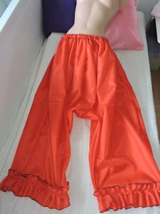 Glutrot Langbein Panty Schlüpfer Raschel Taft Sissy Nylon Negligee XXL - Bild 1 von 5