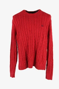 Jersey Champs Tejido con Cable Vintage Cuello Redondo Pullover Años 90 Rojo Talla XL - IL3010 - Imagen 1 de 4