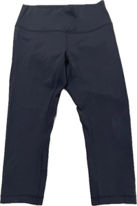 Lululemon Wunder Under Crop Leggings Pants 21”  Black  Size 10 - Picture 1 of 3
