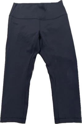 "Lululemon Wunder Under Crop Leggings Pantalones 21"" Negro Talla 10" Foto 1 de 3