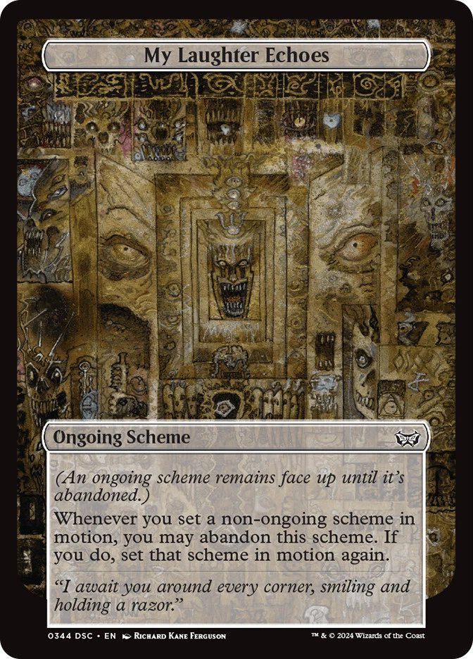 MTG My Laughter Echoes  - Duskmourn: House of Horrors Commander Archenemy #344 - Image 1 of 1