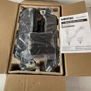 BONTEC Dual Monitor Desk Mount for 32” screens Ergonomics Gas Spring Arm Stand - Photo 1/7
